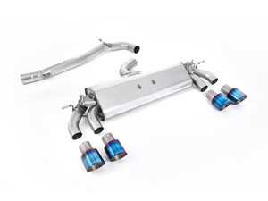 ES#4865780 - SSXVW509 - Milltek Cat Back Exhaust System - Burnt Titanium GT-100 Round Tips - Non-resonated Non-Valved (louder) - With Burnt Titanium Quad Tips - Milltek Sport - Volkswagen