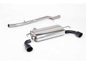 ES#4865795 - SSXVW689 - MK4 R32 Cat-Back Exhaust System - Non-Resonated - GT-100 Cerakote Black Tips - 100% 304L Aircraft Grade Stainless Steel - Non-Resonated System (Louder) - Milltek Sport - Volkswagen