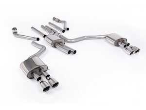 ES#4865802 - SSXAU1055 - Resonated Cat-Back With Quad GT-100 Polished Tips - For anyone looking to improve their sound and aesthetics - Milltek Sport - Audi