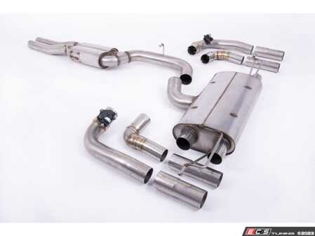 ES#4865809 - SSXAU966 - 80mm Resonated OPF/GPF Back Exhaust System - Motorsport pedigree. Superior quality. Excellent sound. Milltek Race exhaust for enhanced performance. - Milltek Sport - Audi