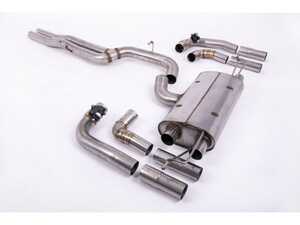 ES#4699707 - SSXAU967 - 80mm Non Resonated OPF/GPF Back Exhaust System - Motorsport pedigree. Superior quality. Excellent sound. Milltek Race exhaust for enhanced performance. - Milltek Sport - Audi