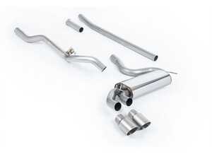 ES#4865810 - MCXAU110 - Non-Resonated Cat-Back With Titanium OEM-Style Tips - Requires 4 holes to be drilled into the boot floor to allow fitment of the new Milltek Sport exhaust hangers - Milltek Sport - Audi
