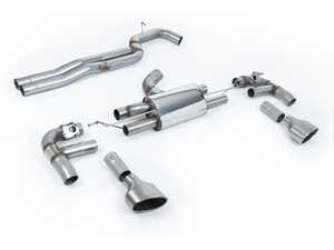 ES#4865862 - SSXAU984 - 80mm Race Catback With Titanium Tips - Non-Resonated - Milltek Sport - Audi