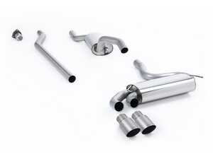 ES#4865880 - MCXAU111 - Resonated Cat-Back With Titanium OEM-Style Tips - Requires 4 holes to be drilled into the boot floor to allow fitment of the new Milltek Sport exhaust hangers - Milltek Sport - Audi