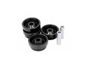 ES#2959835 - PFR85-610Bx2 - Performance Polyurethane Rear Beam Bushing Set - Black Series  - These bushings create a more planted rear torsion beam, which means better handling - Powerflex Black Series - Audi Volkswagen