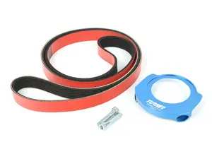 N54/N55 (E-Chassis) Crank Seal Guard & Performance Kevlar-Reinforced Accessory Belt