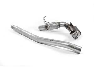 ES#4871696 - SSXVW398 - 3" Cast Downpipe With Race Cat - Stainless steel 3" downpipe with high flow catalytic converter designed to work with factory cat-back exhaust systems. - Milltek Sport - Volkswagen