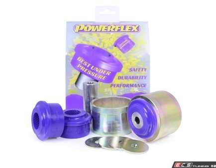 ES#4871708 - PFF3-802 - Front Lower Radius Arm To Chassis Bushing (65mm) - 100% stiffer than the original rubber bushing to withstand increased loading seen by this position on the car. - Powerflex - Audi