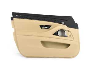 ES#2225492 - 51417273049 - Leather Door Panel - Front Left - Veneto Beige - OEM replacement front left door panel for BMW F10, precise fit. - Genuine BMW - BMW