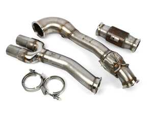 ES#3969446 - SAUX079 - Scorpion Downpipe With High Flow Sports Cat - 4.00" 304 stainless performance downpipe system with a high flow sports catalyst - Scorpion - Audi