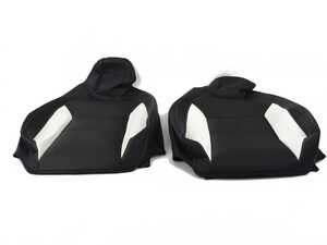 ES#4813419 - TSL24050801 - Seat Cover For Tesla Cybertruck - Black And White Front And Back Seats - EVANNEX - 