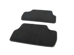 ES#4623100 - 51475A56020 - Rear Carpet Factory Floor Mats Set Velour Black - Priced As Set - Replace or upgrade to factory MINI mats: MINI SE - Genuine MINI - MINI