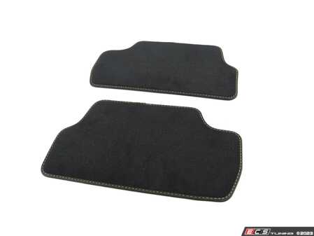 ES#4623100 - 51475A56020 - Rear Carpet Factory Floor Mats Set Velour Black - Priced As Set - Replace or upgrade to factory MINI mats: MINI SE - Genuine MINI - MINI