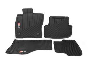 ES#4446122 - 8y1061221a041KT - All Weather Rubber Floor Mat Set - Satin Black - Featuring the 'S3' logo - Genuine Volkswagen Audi - Audi