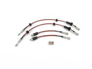 ES#4872199 - 045064laKT - Exact-Fit Stainless Steel Brake Line Set - Front & Rear - DOT-compliant set of front and rear stainless steel brake lines for enhanced pedal feel and improved braking performance. - ECS - Audi