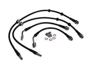 ES#4872049 - 034-303-0024 - Front & Rear Stainless Steel Braided Brake Line Kit - Replace your stock rubber brake hoses with these performance-minded stainless steel braided lines - 034Motorsport - Audi