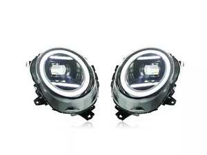 ES#4872094 - MINIF56HLF66 - Sequential Projector LED DRL Headlights - Pair   - F66 Style Full LED DRL and Amber Turn Signal, Driver and Passenger Side For your F55 F56 F57 F54 **Only Fit for MINI with OEM Halogen Head Light** - ZiZa - MINI