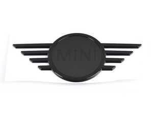 ES#4779065 - 51145A34129 - Hood Emblem Piano Black "Black Line" - Upgrade that faded or damaged chrome with new black line badge - Genuine MINI - MINI