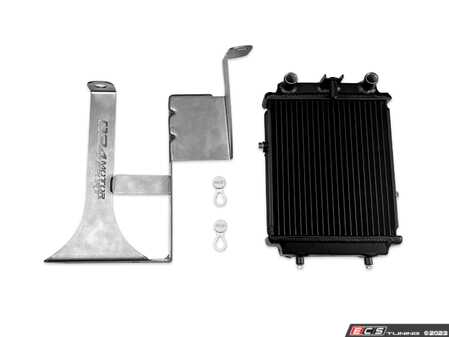 ES#4872111 - 034-102-1007 -  Auxiliary Side Mount Radiator Upgrade Kit - Includes everything you need to replace your factory side mount radiator with the larger CSF Radiator - 034Motorsport - Audi