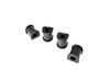 ES#2651598 - PFR57-412-18Bx4 - Race Polyurethane Sway Bar Bushing Set - Stiffer bushings allow sway bars to work at their fullest potential. For 18mm rear sway bar. - Powerflex Black Series - Porsche