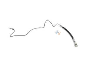 ES#2882352 - 1J0611764AD - Rear Hard Brake Hose - Right - Brake line from mid brake hose to brake caliper, includes banjo bolt to caliper - Vaico - Audi Volkswagen