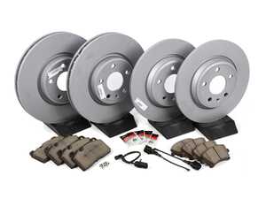 ES#3660860 - 8r0615301ckt5KT - Front & Rear Brake Service Kit - Featuring Zimmermann rotors and ECS DD23 "Daily Driver" ceramic pads. - Assembled By ECS - Audi