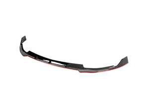 ES#4872271 - LPF-BW20519GB-RD - 2019-2021 Mercedes Benz W205 C Class Gloss Black With Red Trim 3PC Front Bumper Lip - Put an aggressive twist on the iconic W205 design! - Spec-D Tuning - Mercedes Benz