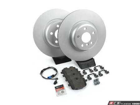 ES#4815907 - g01rps2KT - Rear Brake Service Kit - Includes rear rotors, pads, wear sensor, and associated hardware. - Assembled By ECS - BMW