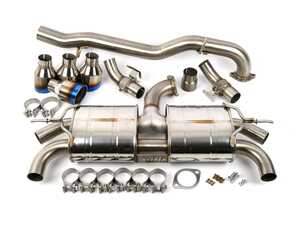 ES#4708187 - HS22GFR8GV4RT - Invidia 2022+ Volkswagen Golf R MK8 76mm R400 Valved Cat Back Exhaust Rolled TI Tips - Invidia - 