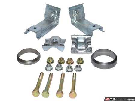 ES#4872322 - 18210146036 - Rear Muffler Brackets - Set - Mounts and brackets for rear muffler - Hamburg Tech - BMW