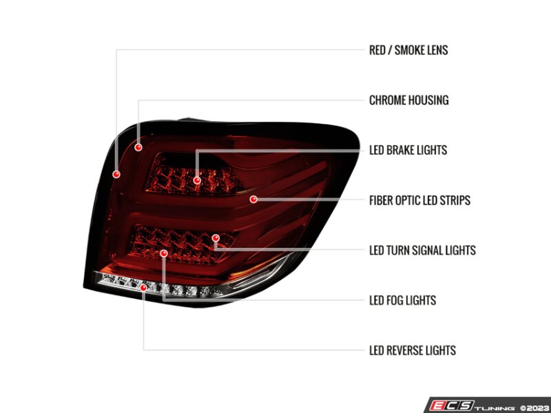 Spec-D Tuning - LT-BW16406RGLED- - 2006-2011 Mercedes Benz W164 ML ...