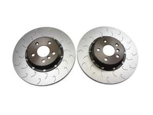 ES#4872388 - 034-301-2018 - 2-Piece Floating Brake Rotor Upgrade - Rear - 345x24mm - A upgraded 2-piece rotor design featuring j-slots - 034Motorsport - BMW
