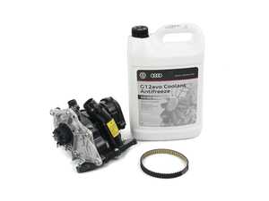 ES#3551351 - 06l121111hKT1 - Thermostat / Water Pump Replacement Kit - Includes necessary parts to replace the thermostat. Includes upgraded Bremmen Parts water pump/thermostat. - Assembled By ECS - Audi Volkswagen