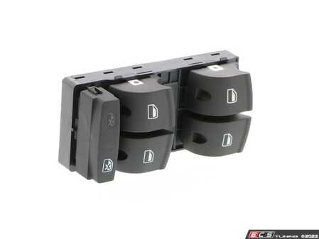 ES#4872458 - 8Z0959851F5PR - Front Window Switch - Main (Black) - Includes all four interior window switches - Vemo - Audi