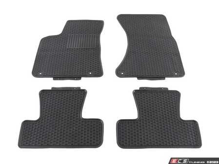 ES#4865103 - 8R1061501041KIT - Floor Mat Set - Black - Extremely durable all-weather mats to protect your interior carpet - Vaico - Audi