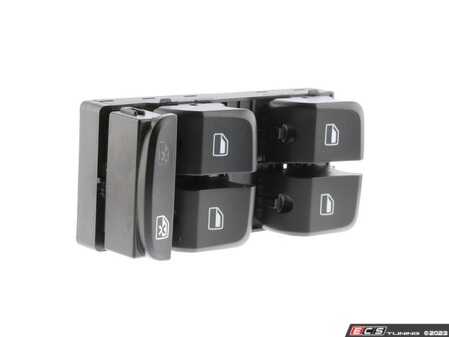 ES#2901839 - 8K0959851DV10 - Power Window Switch Assembly - Nero (Black) - Main window switch with window lock button for the driver door - Vemo - Audi