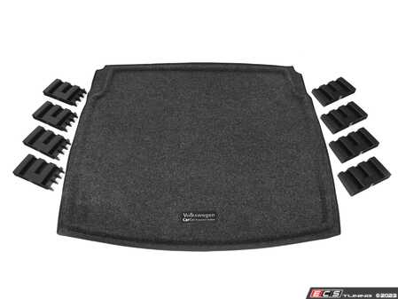ES#4700576 - 5NN061166B469 - Heavy Duty Trunk Liner with CarGo Blocks - Protect your cargo area from dirt and debris - Genuine Volkswagen Audi - Volkswagen