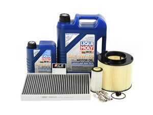 ES#4821602 - 8W0133843CKT1 - 40k Service Kit - This kit feature Hengst Charcoal Lined Cabin Air Filter, Air Filter, Bosch spark Plugs, Liqi-Moly Leichtlauf 5w-40 Oil, and Rein drain plug - Assembled By ECS - Audi