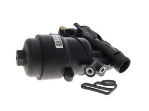 ES#4865273 - 95810701032 - Oil Filter Housing - With Coolant Thermostat - Replace your cracked or leaking housing. Thermostat not available separately, you must replace the housing. - Vaico - Porsche