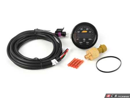 ES#4785759 - 30-0301 - AEM X-Series Pressure 0-100psi Gauge Kit - Easily manage your fuel pressure. - AEM Electronics  - Audi BMW Volkswagen