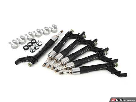 ES#4706067 - 06m906036apKT - Fuel Injector Kit - Includes both upper, lower clip, injector seals, and a set of injectors. - Genuine Volkswagen Audi - Audi