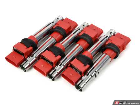 ES#4818890 - ms100244KT - APR Upgraded Ignition Coil - Red - Set Of 6 - Designed to be a direct plug-and-play upgrade to factory coils, providing greater energy output, ensuring a stronger and more consistent spark! - APR - Audi Volkswagen Porsche