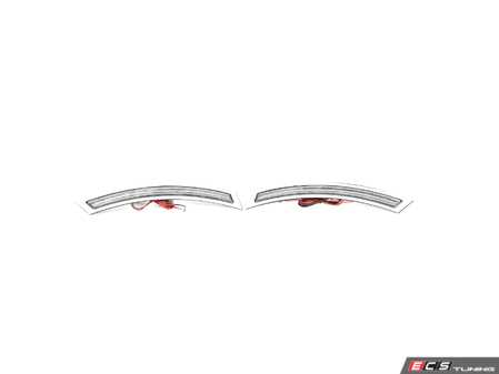 ES#4876003 - EL369.CLEAR - Rennline LED Side Marker Lights - Clear - Bumper-mounted LED side markers to replace your incandescent amber units - Rennline - BMW