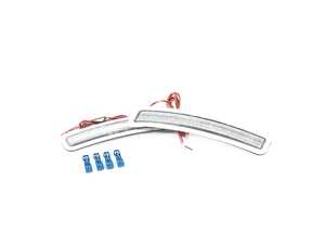 ES#4875999 - EL367.CLEAR - Rennline LED Side Marker Lights - Clear - Bumper-mounted LED side markers to replace your incandescent amber units - Rennline - BMW