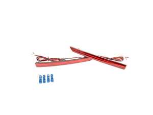 ES#4875997 - EL366.RED - Rennline LED Side Marker Lights - Red - Add LEDs lenses to your rear bumper mounted reflectors - Rennline - BMW
