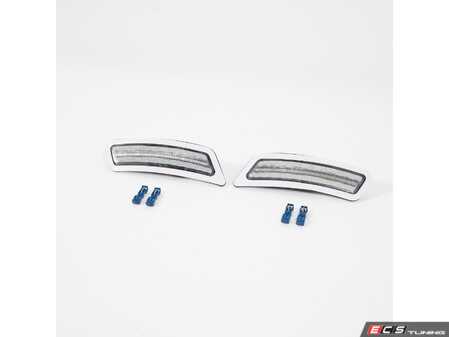 ES#4875995 - EL365.CLEAR - Rennline LED Side Marker Lights - Clear - Bumper-mounted LED side markers to replace your incandescent amber units - Rennline - BMW