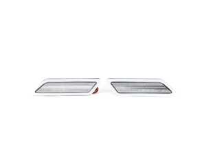 ES#4875989 - EL362.CLEAR - Rennline LED Side Marker Lights - Clear - Bumper-mounted LED side markers to replace your incandescent amber units - Rennline - BMW