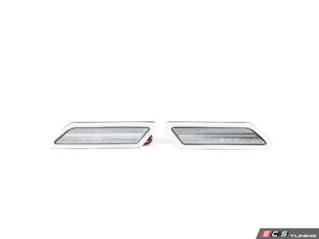 ES#4875989 - EL362.CLEAR - Rennline LED Side Marker Lights - Clear - Bumper-mounted LED side markers to replace your incandescent amber units - Rennline - BMW