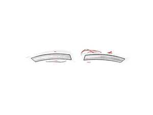 ES#4875987 - EL361.CLEAR - Rennline LED Side Marker Lights - Clear - Bumper-mounted LED side markers to replace your incandescent amber units - Rennline - BMW