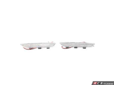 ES#4875985 - EL360.CLEAR - Rennline LED Side Marker Lights - Clear - Bumper-mounted LED side markers to replace your incandescent amber units - Rennline - BMW